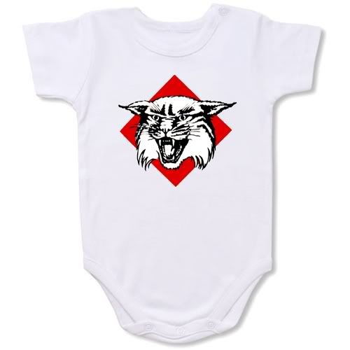 Davidson Wildcats  Baby Bodysuit Creeper #01